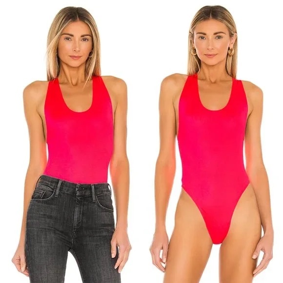 NWOT REVOLVE Straight Up Bodysuit in HAHt Lava | LARGE - Picture 2 of 11